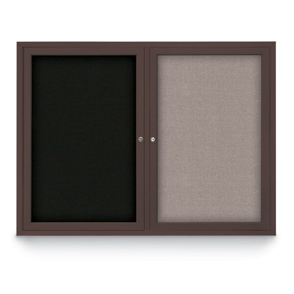 Corkboard, Cork Backing /Black, 72" x 48"